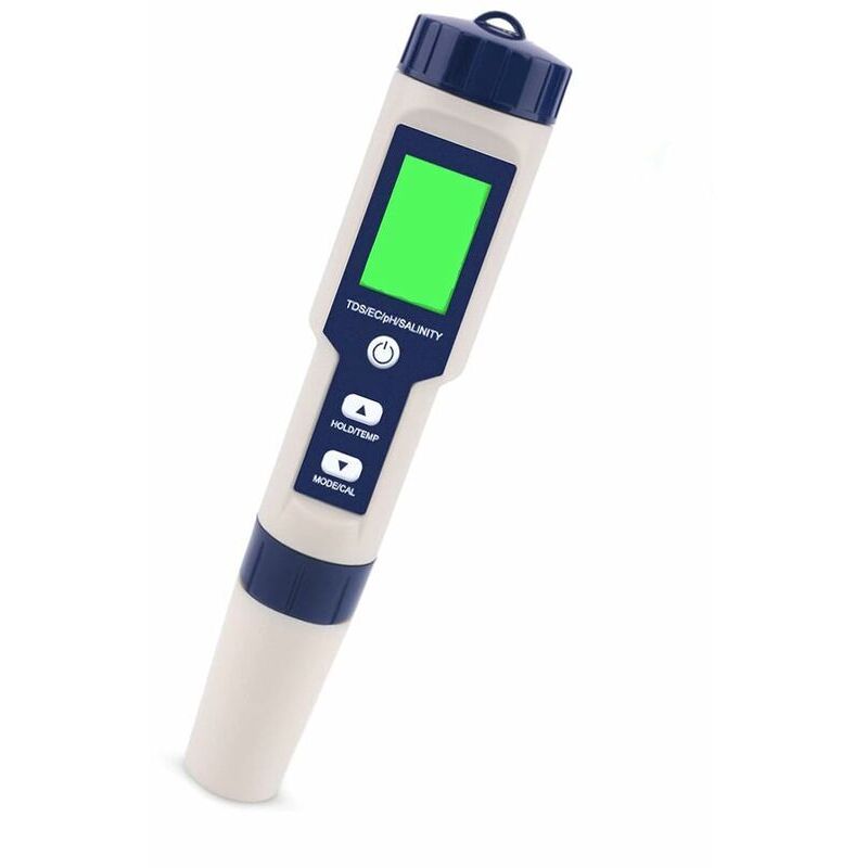Ph-meter, 5-in-1 Ph/tds/ec/orp/temperaturmessgerät, Wasserqualitätsmonitor Für Schwimmbäder, Hydrokultur, Trinkwasser Und Aquarien