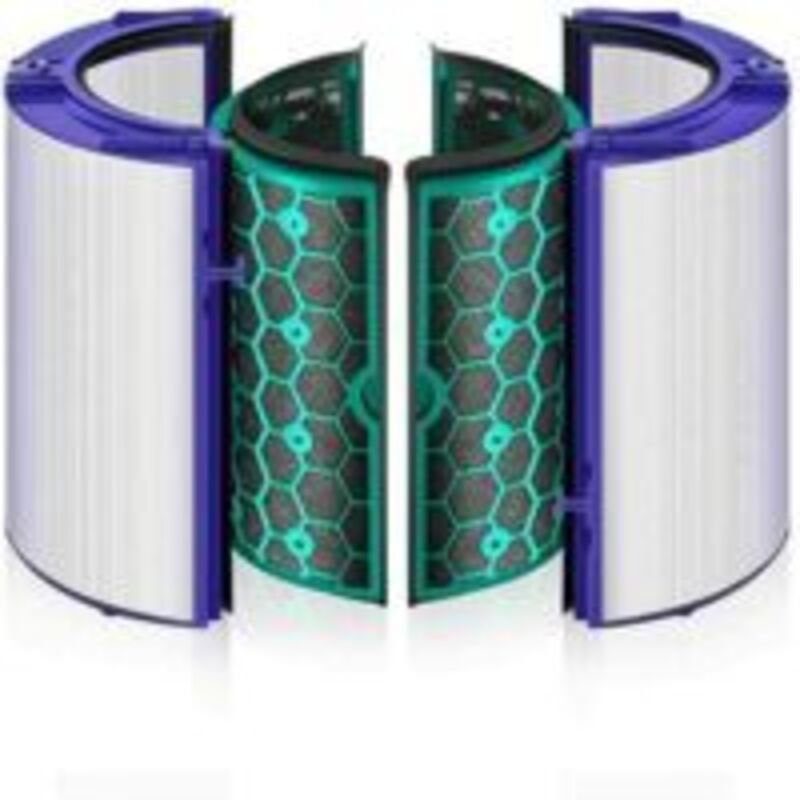 360-grad-glas-luftreiniger Mit Hepa- Und Aktivem Kohlefilter, Kompatibel Mit Dyson Tp04 Hp04 Dp04 Tp05 Hp05, Zweistufig Versiegelt 969048-02 969048-03