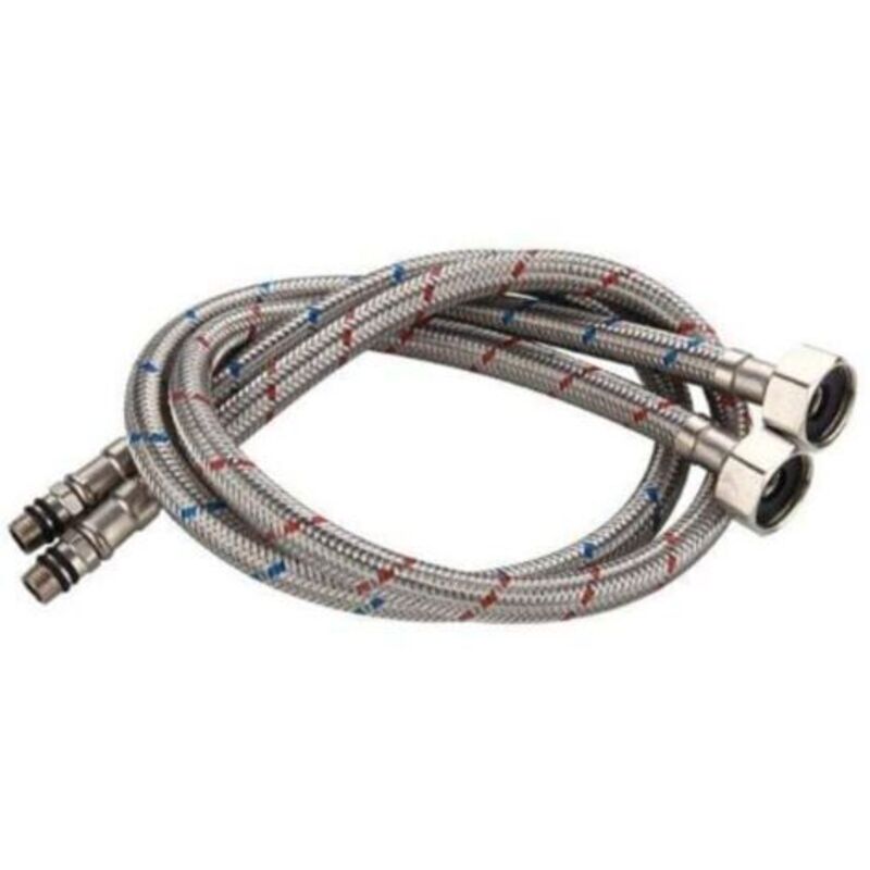 60 Cm/23,6 Zoll 2 Stück Flexible Anschlussschläuche Wasserhähne G3/8 X M10, Geflochtene Edelstahl-verlängerungsschläuche Für Waschbecken In Küche Und Bad.