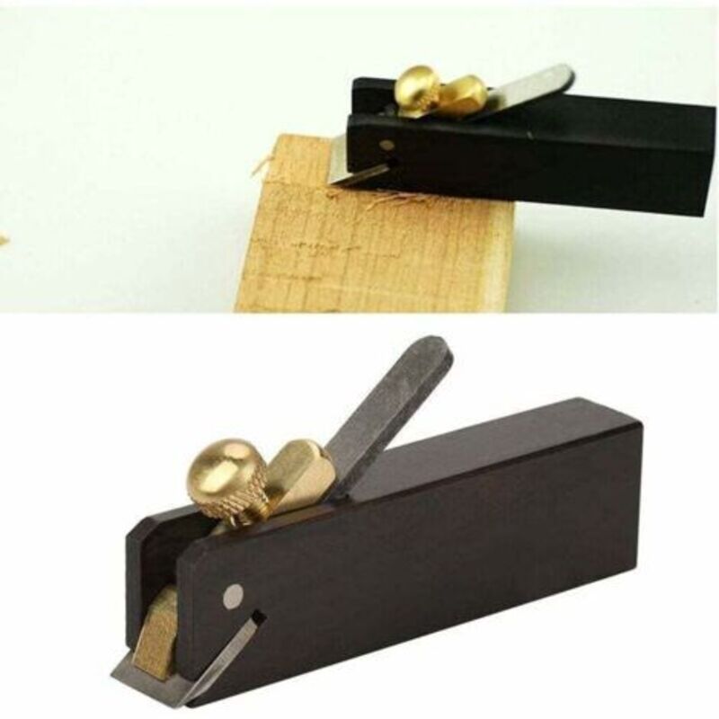 1 Stück (schwarz) Mini-ebenholz-hobel, Holzschnittwerkzeug Für Zimmerleute, Diy-kabel, Kleiner Handhobel, Holzfase, Holzhobel Für Die Holzbearbeitung