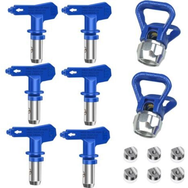 Packung Mit 6 Umkehrbaren Airless-düsen, Airless-spritzpistolen, Hochdruck-spritzpistolen, Ersatzteile Für Haus, Gebäude, Terrasse Und Zaunspritzarbeiten (211, 315, 417,