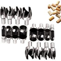 Fraise Zum Bouchonnieren Aus Holz, 16-teiliges Set Zapfenfräser Aus Kohlenstoffstahl, Konisches Bohrerset Mit Krallenbohrern 6mm/10mm/13mm/16mm