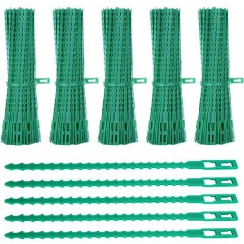 500er-pack Pflanzenbinder, Verstellbare 17 Cm Gartenbinder, Flexible Kunststoffbinder Für Den Garten, Tomatenbinder Für Gartenkabel Zur Unterstützung Der Pflanzen