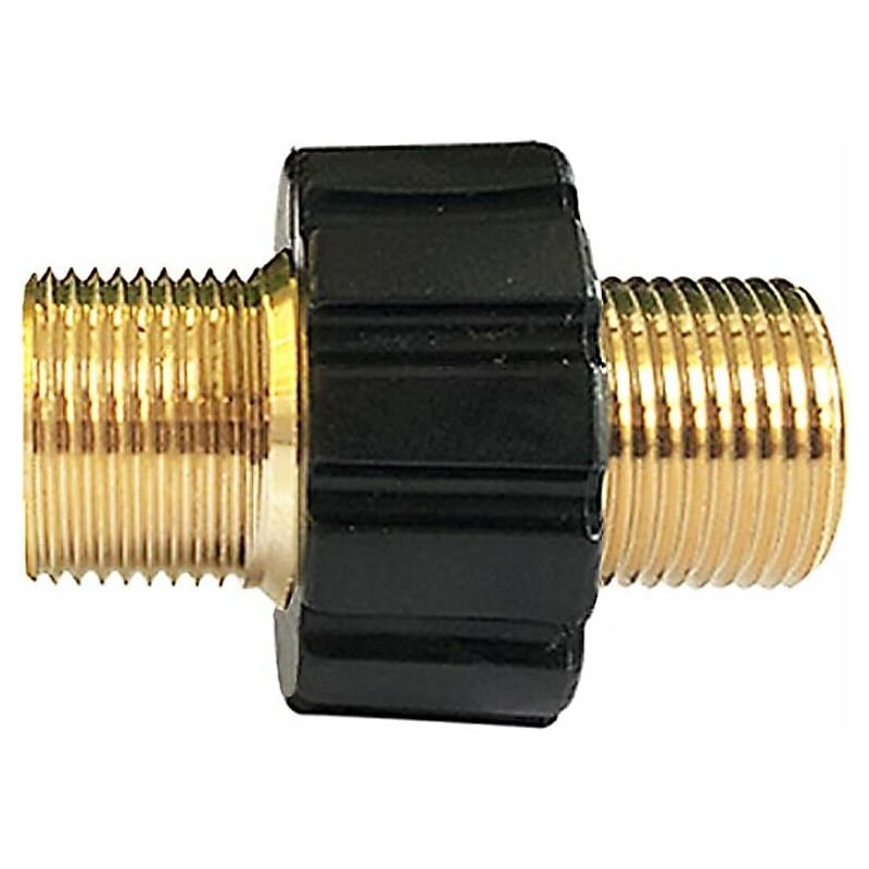 Schnellkupplung Für Schlauch, Adapter Für Hochdruckreiniger Mit Doppelter M22 X 1,5 Außengewinde-verbindung, Kompatibel Mit Kärcher, Kärcher Hd & Hds Hochdruckreiniger-schlauch (14 Mm Durchmesser)