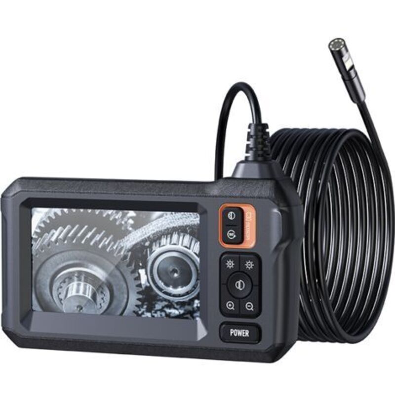 Inspektions-endoskopkamera 15m – 4,3-zoll-lcd-bildschirm – Wasserdicht Ip67 – 8 Einstellbare Leds – 7,9 Mm Halbstarrer Kabel