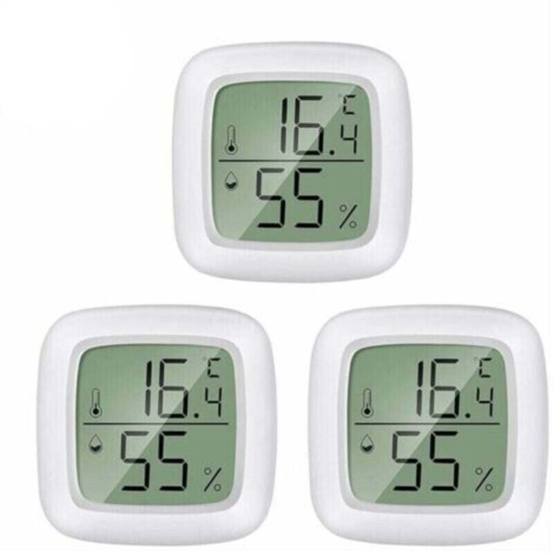 3 Stück – Hochpräzises Elektronisches Thermometer Und Hygrometer Mit Integriertem Magnet Und Doppelseitigem Klebeband. Amazon-bestseller, Mini Für Den Innenbereich