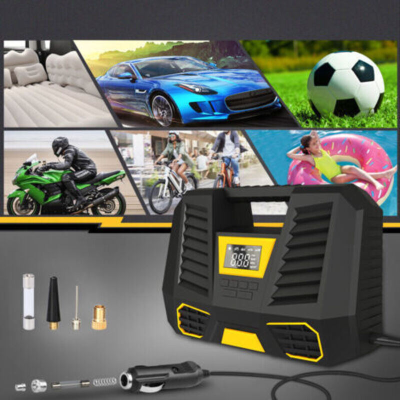 Tragbarer Luftkompressor Mit Akku, 6000 Mah Schnellaufladender Luftpumpen-kompressor, 12v Auto-luftkompressor, Mini-reifenpumpe Für Autos Mit Led-lampe, Reifenpumpe Für Auto, Fahrrad Und Motorrad