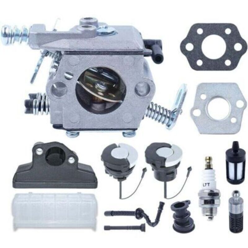 Vergaser-kit Kompatibel Mit Stihl Kettensägen 021 023 025 Ms, Zubehörteile, Zündkerze, Tankdeckel, 13-in-1