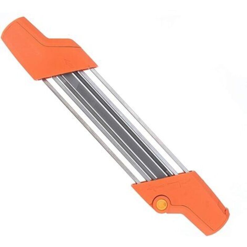 2-in-1 Kettenschärfgerät Easy File 3/8" / 4,0 Mm, Schnelles Zahn-schärfsystem Für Kettensägen Mit Griffen, Geeignet Für Alle Kettensägen-marken Mit 3/8"-teilung