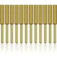 12 Stück Kettensägen-schärfer, Hochfeste Titanbeschichtete Schleifsteine, Kettensägen-schärfstein-bits, 3/16 Zoll (4,8 Mm) H253