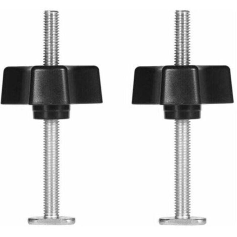 T-schienen-klemme, T-nut-leiste Aus Metall, Schnellspannwerkzeug Für Holzbearbeitung (nur 2 Stück T-schrauben + 2 Stück Sterngriffmuttern)