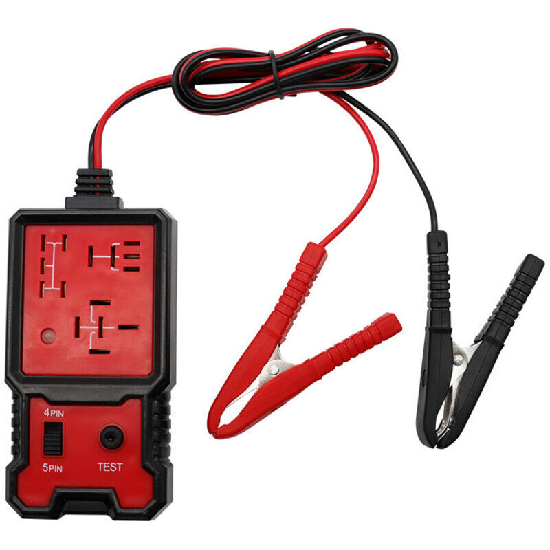 Elektronischer Automobil-relais-tester 12v, Relais-testwerkzeug Für Batterie, Auto-relais-diagnosewerkzeug, Autobatterie-checker Mit Klammern, Hitzebeständig Und Tragbar