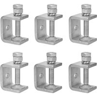 6 Stück C-zwingen 30 Mm, Robuste C-klemmen Aus Edelstahl 304, Verstellbarer Klemmbereich 0-25 Mm Für Schweißen, Zimmermannsarbeiten, Montage Im Haushalt Und Tischlerei