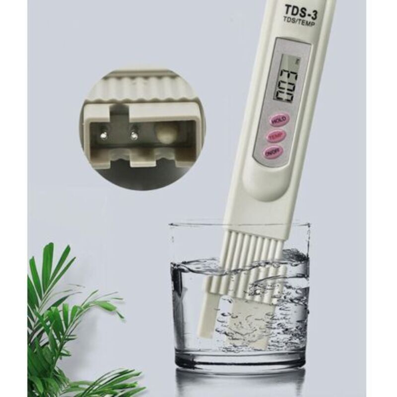 Tds-messgerät – Trinkwassertestgerät – Hohe Präzision – Messbereich: 0–9999 Ppm – Digitaler Reinheitstester Für Schwimmbäder, Whirlpools Und Aquarien