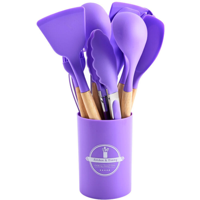 12-teiliges Küchenutensilien-set, Lila