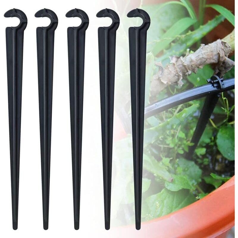 100 Stück Pe-bewässerungsrohr-halter, Erdnägel Zur Befestigung Von Bewässerungsschläuchen Mit Einem Durchmesser Von 7 Mm, Tropfbewässerungs-haken Für Gartenbewässerung
