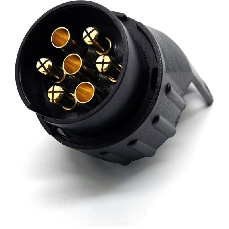 Anhängeradapter, 7-poliger Auf 13-poliger Anhängeradapter, Wasserdichter Anhängeradapter, Universelles Zubehör Für Anhänger Von Autos, Traktoren, Wohnwagen Und Fahrradträgern