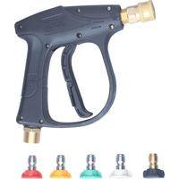 Hochdruckreiniger-spritzpistole Mit 5 Düsen, 4350 Psi Schaumpistole Mit Schnellanschluss 1/4", Sprühpistole Mit M22-außengewinde Für Autowäsche
