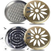 2 Stück Mückenspulenhalter, Umweltfreundliche Recycelte Materialien, Spiralförmige Mückenschutzhalter Für Haus, Garten, Camping, Badezimmer Und Einkaufszentren