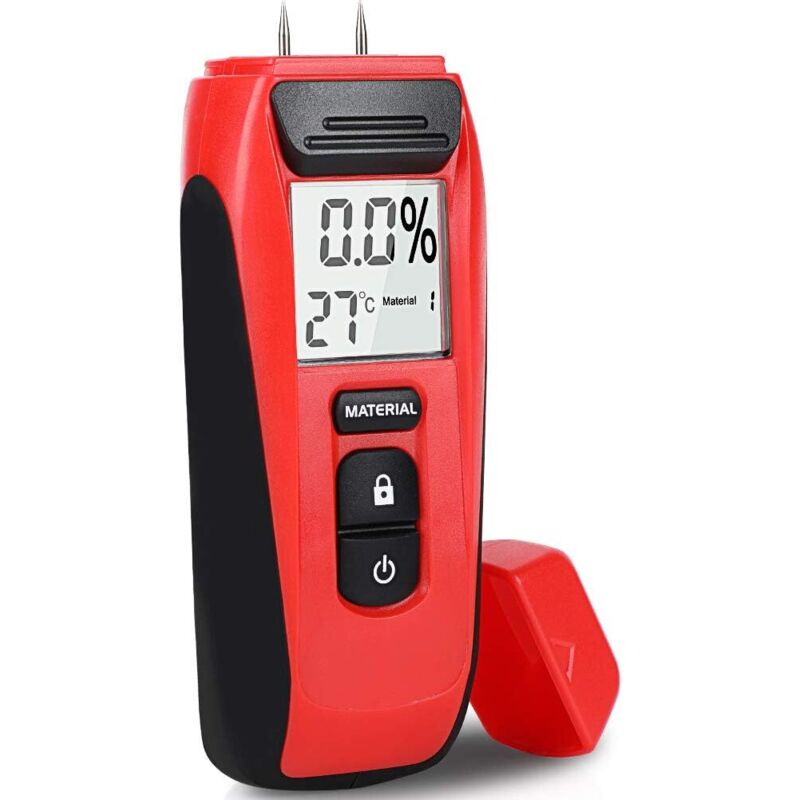 Feuchtigkeitsdetektor, Feuchtigkeitstester Mit Led-display Und 2 Pins, Tragbares Digitales Hygrometer Zur Erkennung Von Holz, Möbeln, Wänden Und Baumaterialien