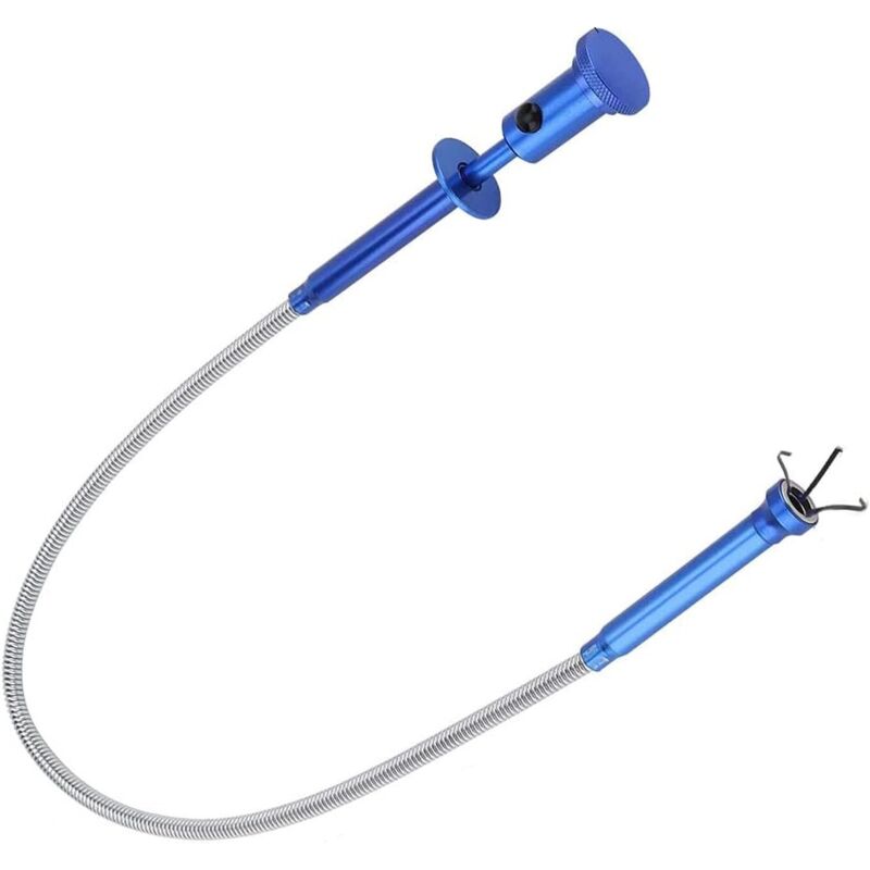 Flexibler Magnetischer Staubsauger Mit 4 Klauen Und Led, Biegsamer Schlauch, Langreichweitiges Hilfswerkzeug Zur Müllsammlung, Reinigung Von Häuslichen Waschbeckensiphons, Blau