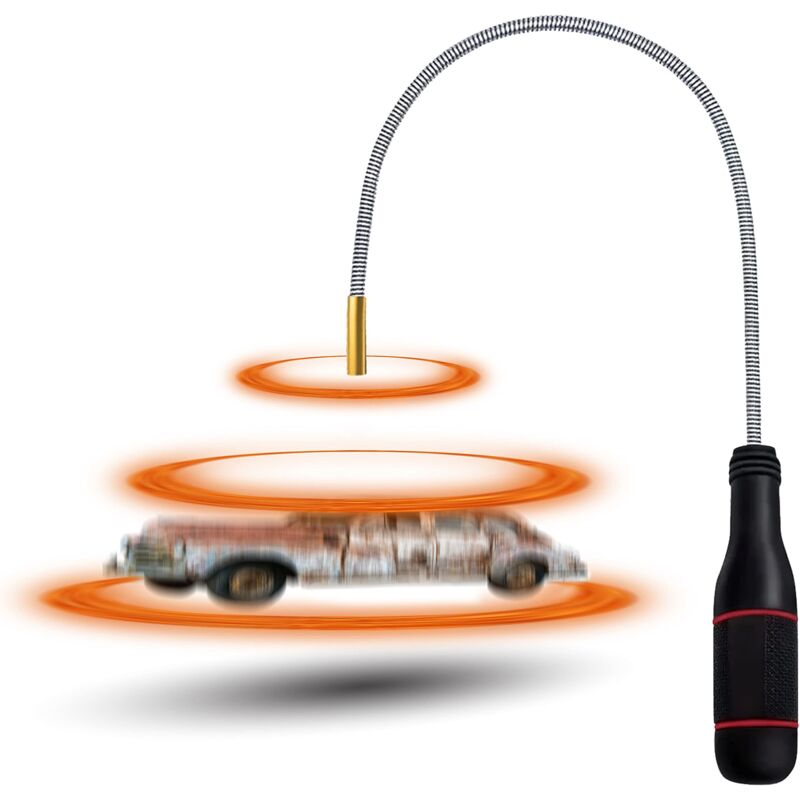 552 Mm Flexibles Magnetisches Aufnahmewerkzeug, Magnetisches Aufnahmewerkzeug Für Autoreparaturen Aus Metall Zum Sammeln Von Kleinteilen, Muttern, Schrauben, Metallischen Gegenständen Und Autoteilen N