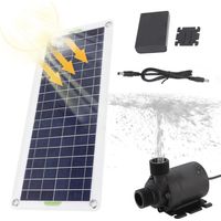 Solarbrunnenpumpe 30w, Solarwasserpumpe, Solarwasserpumpen-kit Mit Polykristallinem Solarmodul, Brunnenpumpen-kit Für Gartenteiche Und Hydroponische Becken