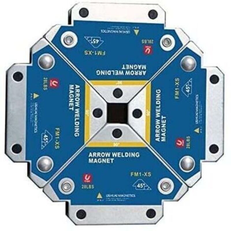 Aimant Soudure, 4 Stück Schweißmagnete Mit 13 Kg Haltekraft, Schweißeckwinkel, Stützpositionierer, Magnetischer Winkelhalter 45° 90° 135°, Hilfswerkzeuge Zur Positionsbestimmung Mit Mehrfachwinkeln