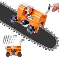 Kettenschärfgerät Für Kettensägen, Handschärfer Mit 3 Schleifköpfen, Für Alle Kettensägen, Motorsägen, Holzfäller Und Gärtner H596