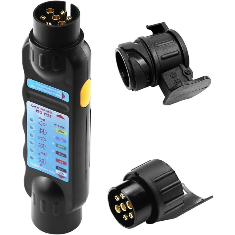 7-poliger Anhänger-tester, 7-polige Anhängerlichter-tester, Diagnosestecker-tester Für Anhänger Und Zugfahrzeug, Stecker-tester Für Anhänger Und Zugfahrzeug, Auto-außenzubehör