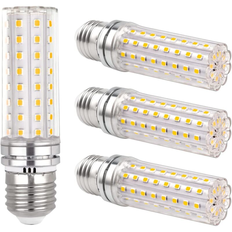Led-glühbirne E27, 18w, 220-240v, 1200lm, Kaltweiß 6000k, Nicht Dimmbar, Entspricht Einer 100w-glühlampe, Led-e27-lampe Für Innenbeleuchtung, Kronleuchter/schreibtischlampe/wandleuchte, 4er-pack
