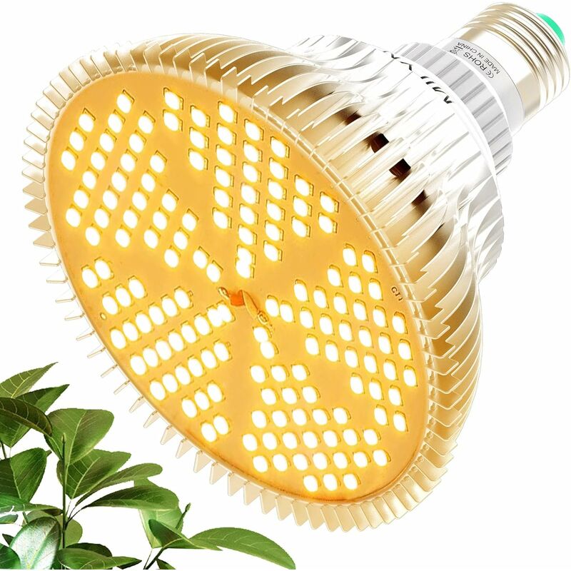 Hortikulturbeleuchtung Led-wachstumsbirne Für Zimmerpflanzen, 120-led-spektrum, E27 Wachstumslicht Für Setzlinge, Hydrokultur, Blumen, Sukkulenten, Vegetationsphase, Gewächshaus