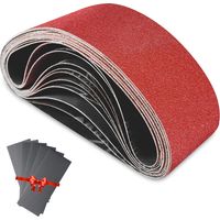 Schleifband 75 X 457 Mm Schleiferband - Set Aus Gemischten Schleifbändern, Mit Eigenschaften: 10 Stück, Schleifband, 457mm