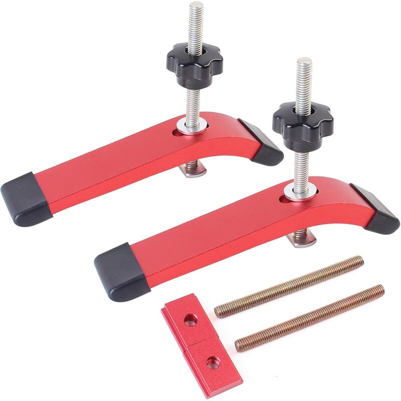 Aluminium-spannzwinge Für T-nut-schiene Mit T-bolzen Und Schieber, 16 Cm (l) X 3,3 Cm (b), Schnellspannung Für Die Holzbearbeitung