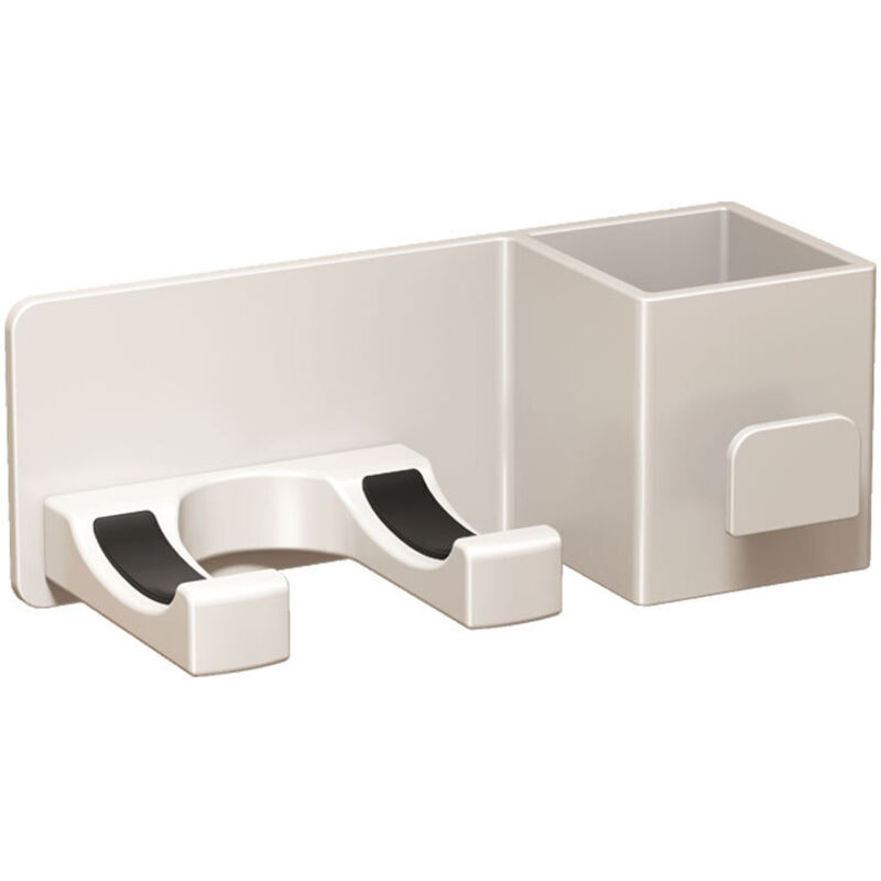 Wandhalterung Für Haartrockner Mit Aufbewahrungsbox, Beige.