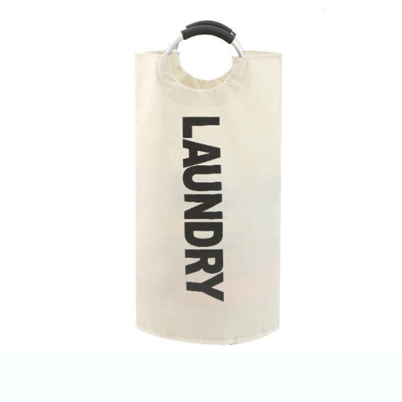90l Wäschekorb, Faltbarer Wäschesack, Große Kapazität (beige, L)