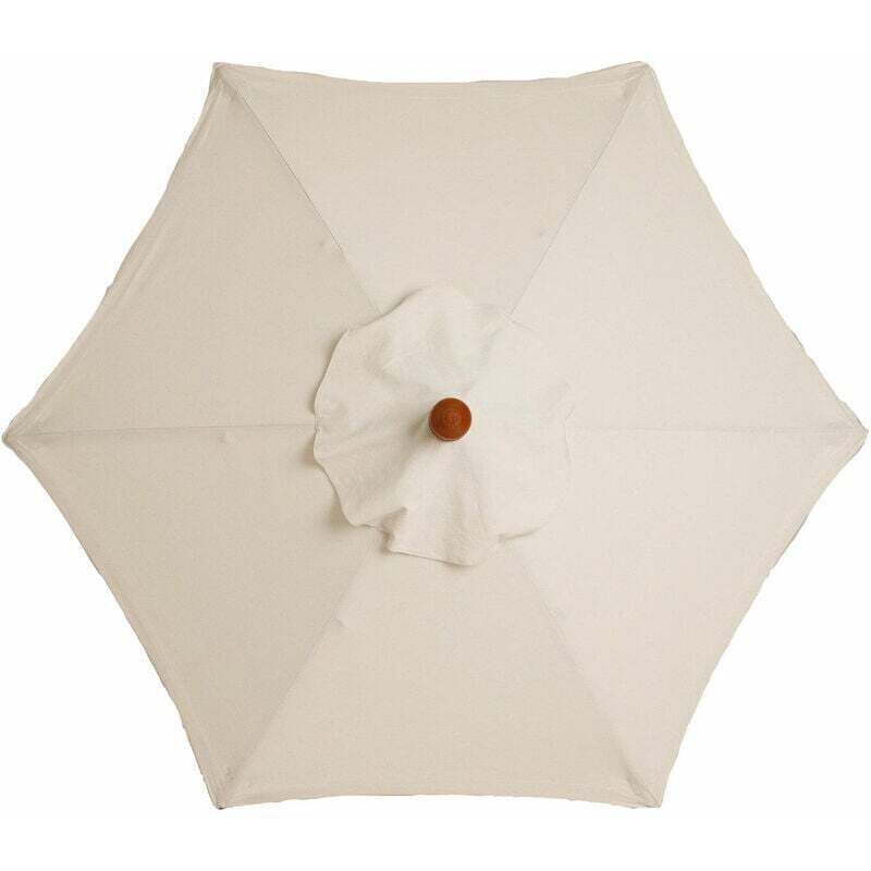 Ersatzbezug Für Sonnenschirm - 6 Streben - Durchmesser 2m - Wasserdicht - Uv-schutz - Ersatzstoff - Beige
