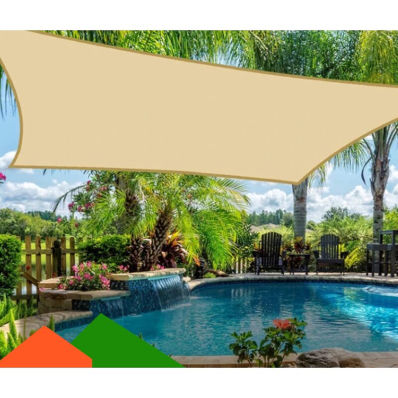 Beige Wasserdichte Markise 3x3m Für Camping, Terrasse Und Sonnenschutz Im Außenbereich