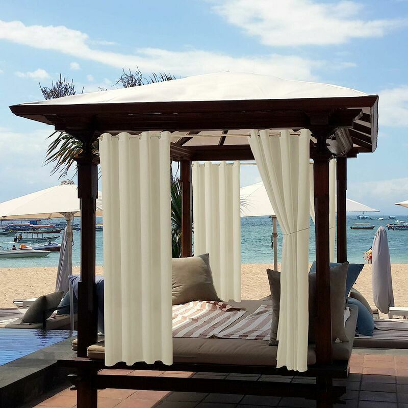Wasserdichte Außenzelte, Verdunkelungszelt Mit Wärmedämmung Für Pergola, Gartenhaus Im Freien, Pavillon, Veranda Terrasse (132213 Cm, Beige)