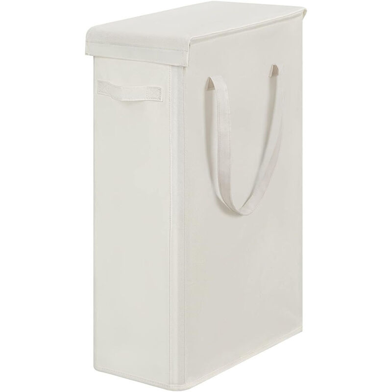 Faltbarer Wäschekorb, Große 60-liter-aufbewahrungstasche, Beige.