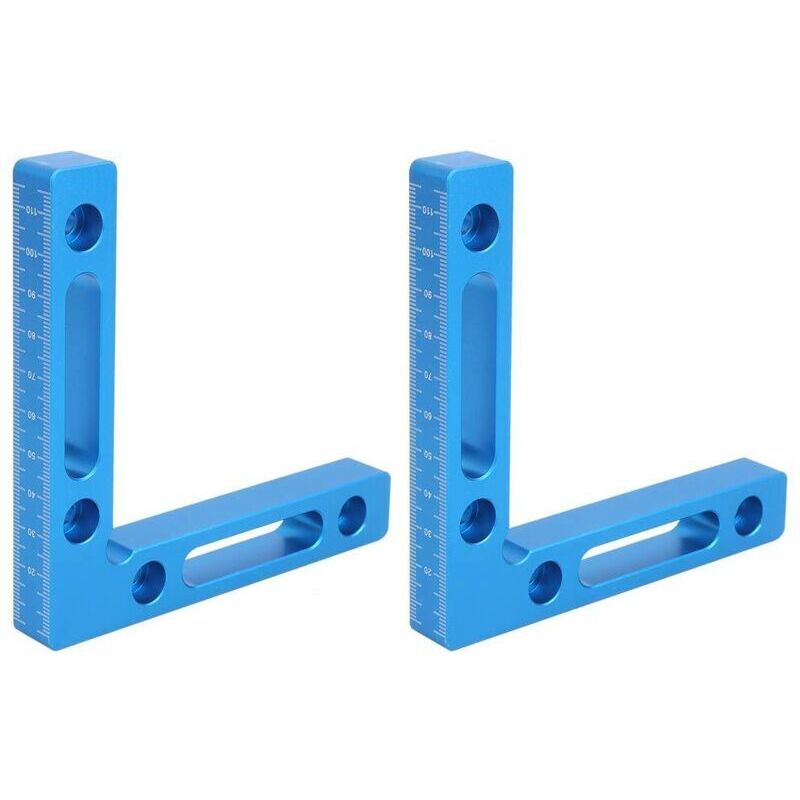 Langlebige Blaue Rechtwinkelklemme, Rechtwinkelsucher, Hochfestes, Korrosionsbeständiges Holz, 2 Stück/set Für Den Haushalt