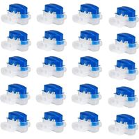 20 Stück Wasserdichte 3-polige Kabelstecker, Verpresste Elektrische Drahtverbindungen Mit Gel Gefüllt, Rasenmäher-steckverbinder, 314 Kabelverbinder Ideal Für Garten Und Außenbereich (blau)