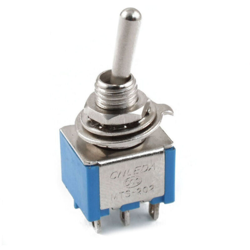 Ca 3a / 250v 6a 125v 6-poliger Dpdt Kippschalter, 2 Stellungen, Blau