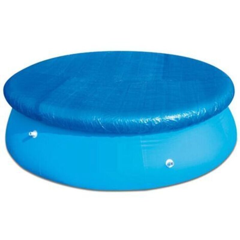 Runde, Wasserdichte Poolabdeckung Mit Seilbefestigungen, Staubresistent, Einfach Zu Installieren Für Aufblasbare Pools - Blau - 183 Cm