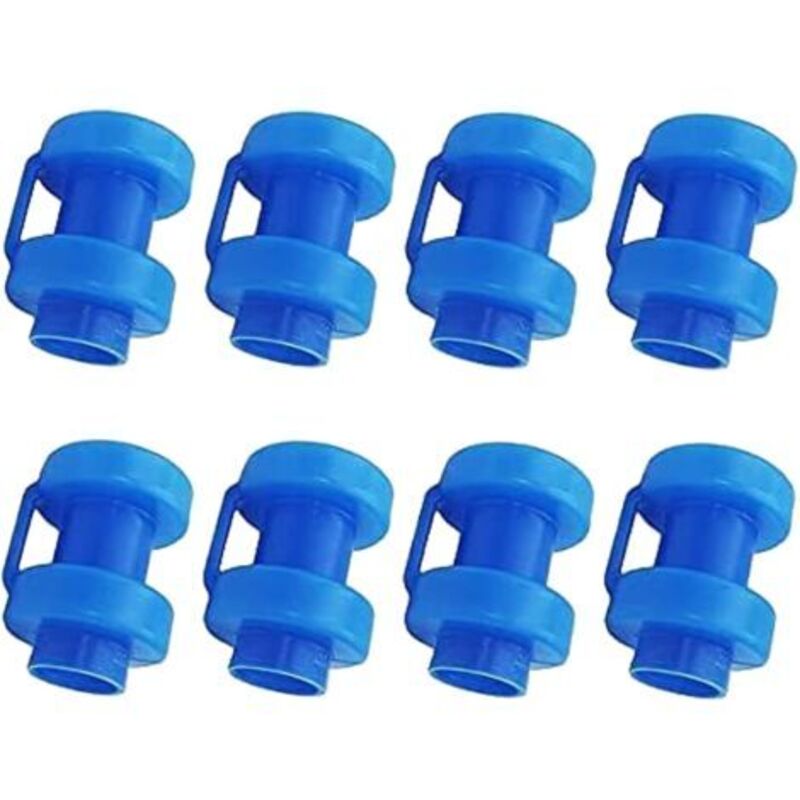 Trampolin-endkappen, 8 Stück Netzstangen-endkappen, Ersatzteile Für Trampolin-netzstangen Mit 25 Mm Durchmesser (blau)