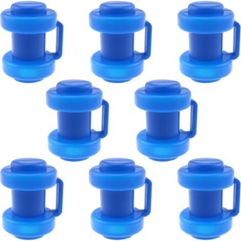 Satz Von 8 Trampolin-pfostenabdeckungen, Netzpfosten-endkappen, Trampolin-rohr-endkappen In Blau, Pp-kunststoff-endkappen 70 Mm/2,75 Zoll, Geeignet Für Alle Arten Von Trampolinen