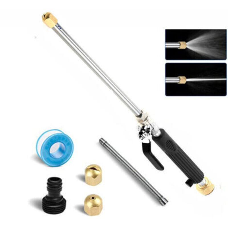 Hochdruck-wasserschlauch Düse Jet Garten Auto Waschpistole Set Blau