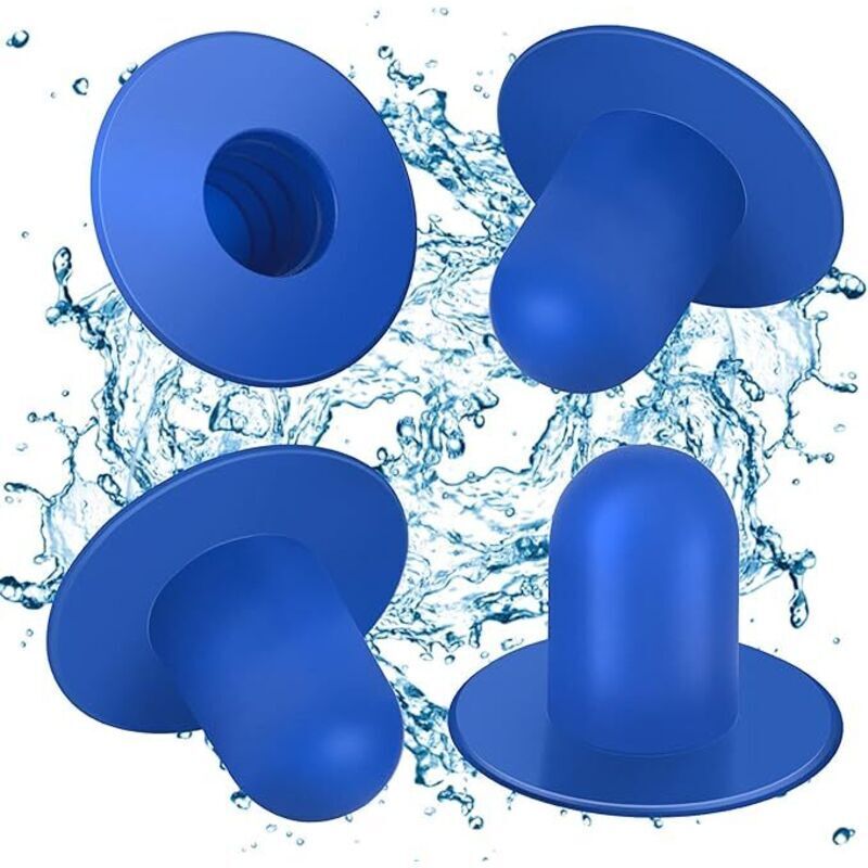 4er-set Wandstopfen Für Pools – Ersatzteile – Filter Für Aufstellpools – Pumpenfilter – Lochstopfen Kompatibel Mit Intex Und Bestway (blau)