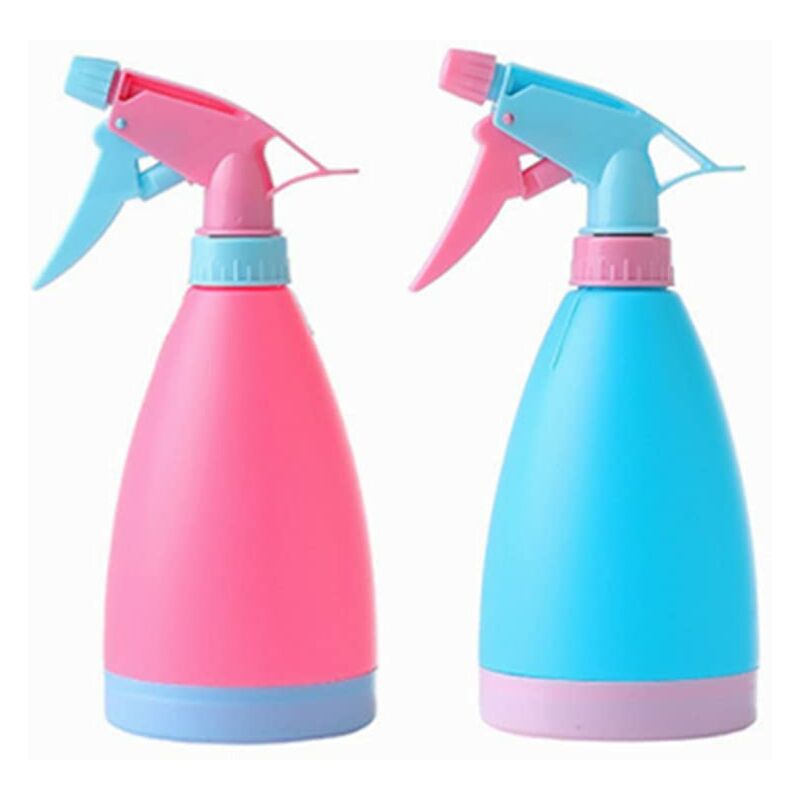 2 Stück 500ml Leere Sprühflaschen, Kunststoff-sprühflaschen, Leere Sprayflasche, Nachfüllbare Pumpzerstäuber