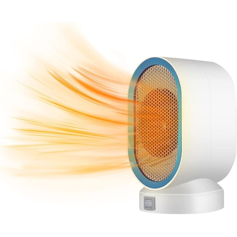 Tragbarer Mini-elektroheizer, 400-w-solar-heizgerät Mit Geringem Stromverbrauch Und Ventilator (blau)